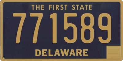 DE license plate 771589