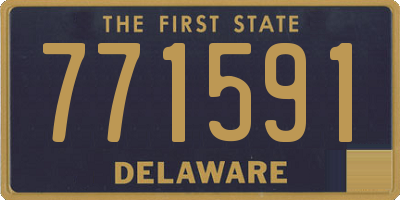 DE license plate 771591