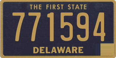 DE license plate 771594