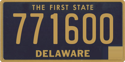 DE license plate 771600