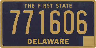 DE license plate 771606
