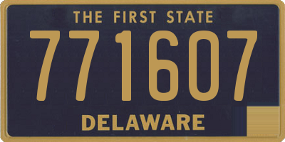 DE license plate 771607