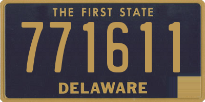 DE license plate 771611