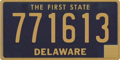 DE license plate 771613