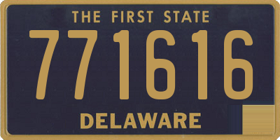 DE license plate 771616