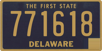 DE license plate 771618