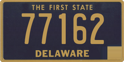 DE license plate 77162