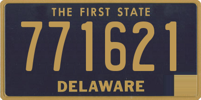 DE license plate 771621