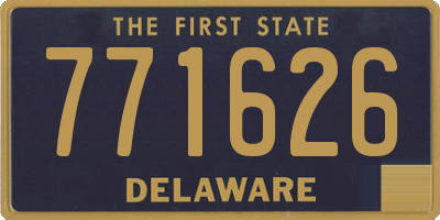 DE license plate 771626