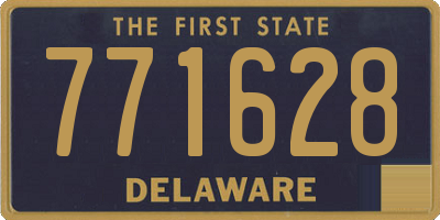 DE license plate 771628