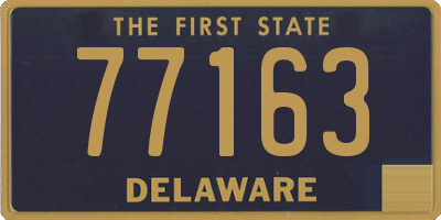 DE license plate 77163