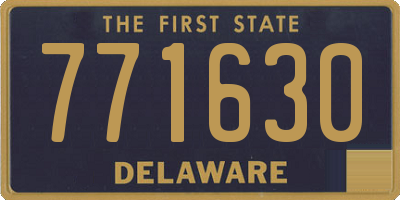 DE license plate 771630