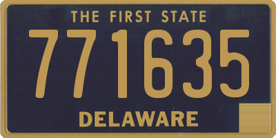 DE license plate 771635
