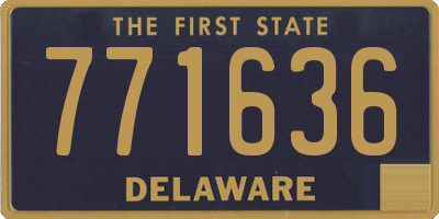 DE license plate 771636