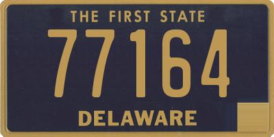 DE license plate 77164