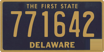 DE license plate 771642