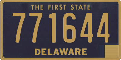 DE license plate 771644