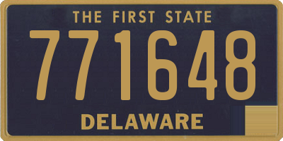 DE license plate 771648