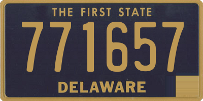 DE license plate 771657