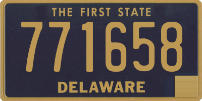 DE license plate 771658