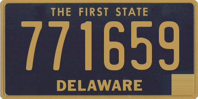 DE license plate 771659