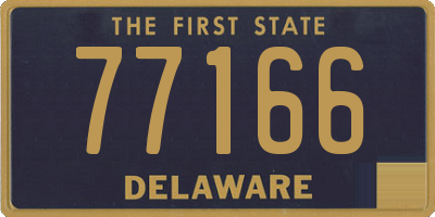 DE license plate 77166
