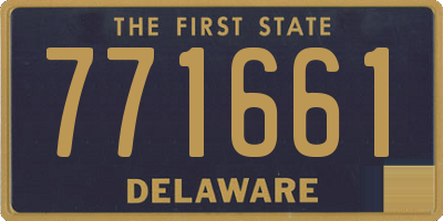DE license plate 771661