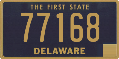 DE license plate 77168