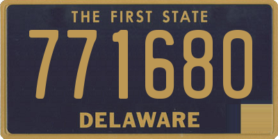 DE license plate 771680