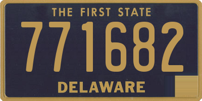 DE license plate 771682