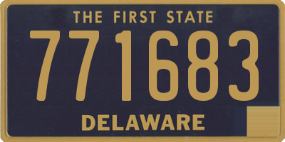 DE license plate 771683
