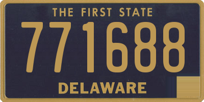 DE license plate 771688