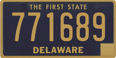 DE license plate 771689