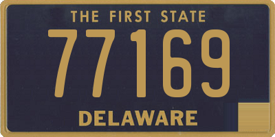 DE license plate 77169