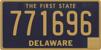 DE license plate 771696