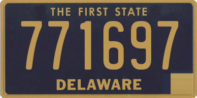 DE license plate 771697
