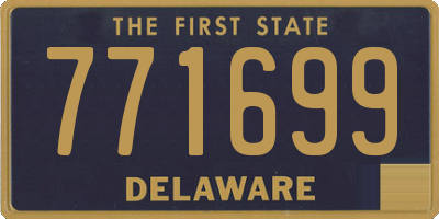 DE license plate 771699