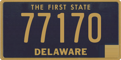 DE license plate 77170