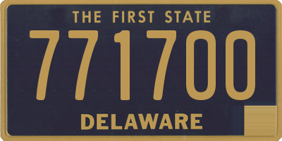 DE license plate 771700