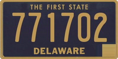 DE license plate 771702
