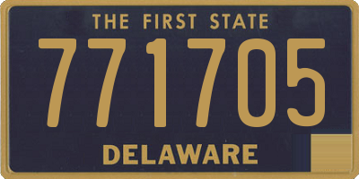 DE license plate 771705
