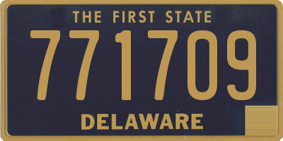 DE license plate 771709