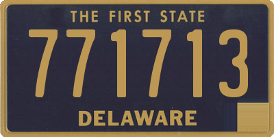 DE license plate 771713