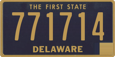DE license plate 771714