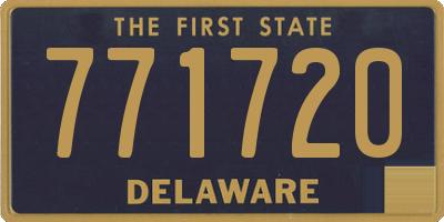 DE license plate 771720