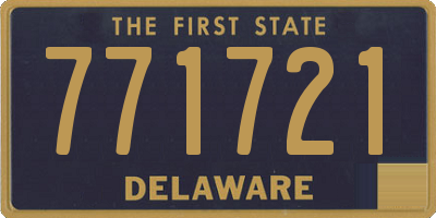 DE license plate 771721