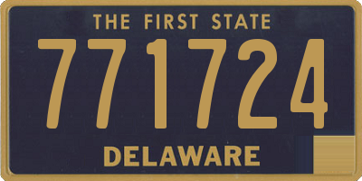DE license plate 771724