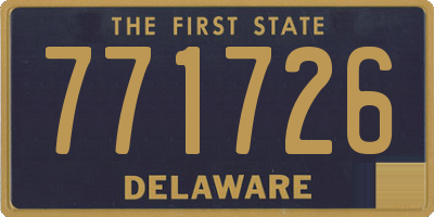DE license plate 771726