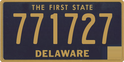 DE license plate 771727