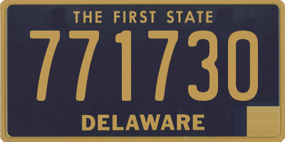 DE license plate 771730